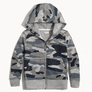 Kids Full-Zip Camoflage Hoodie - J Crew